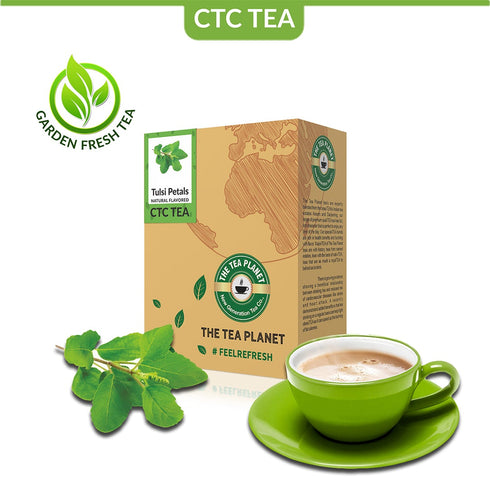 The Tea Planet Tulsi Black Flavored CTC Tea