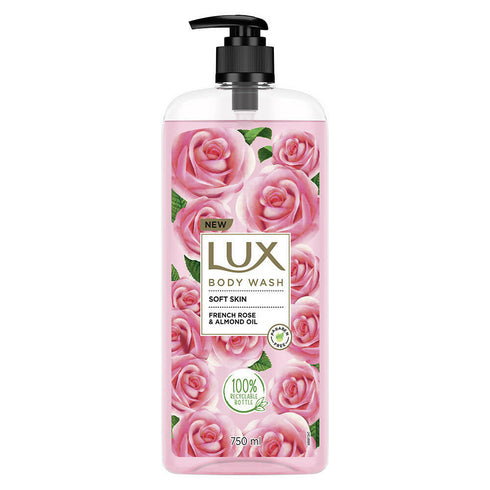Lux Body Wash with French Rose Fragrance And Almond Oil