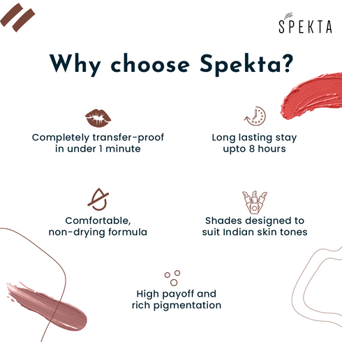 Spekta Transfer Proof Matte Liquid Lipstick 703 Melodrama Burnt Orange 6ml