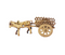 Brass Bull Cart Statue 0.38Kg