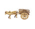 Brass Bull Cart Statue 0.38Kg