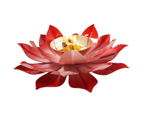Lotus Deepak Brass Aluminium Red 0.09Kg