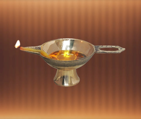 Brass Table Oil Lamp Deepak 0.08Kg