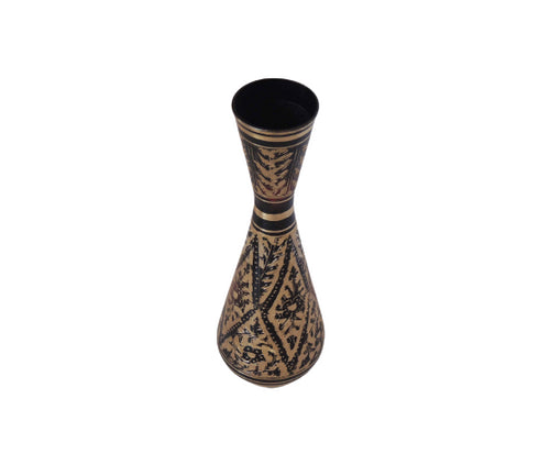 Brass Bottle Flower Pot Vase 0.445Kg
