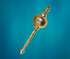 Brass Hanuman Mace Gada 0.82Kg