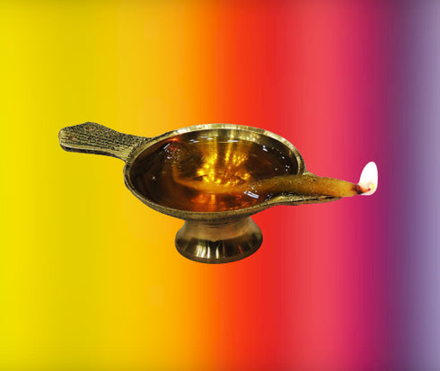 Brass Table Oil Lamp Deepak 0.015Kg