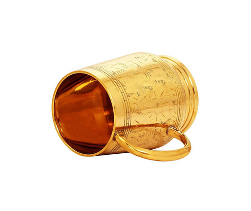 Brass Beer Mug Glass 0.35Kg