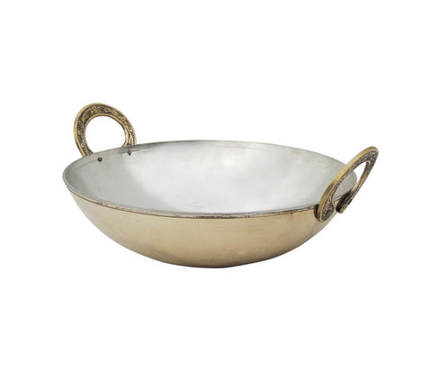Brass Kadai With Kalai Work 2.08kg