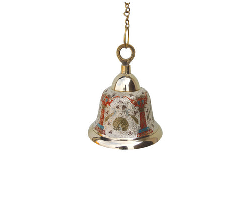 Brass Hanging Pooja Bell White Color 1.883Kg