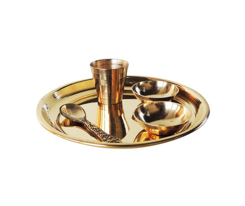 Brass Laddu Gopal Thali Set 0.06Kg