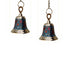 Brass Hanging Pooja Bell Blue Color 0.893Kg