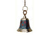 Brass Hanging Pooja Bell Blue Color 0.893Kg