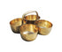 Brass Chokta Small 4 Bowl Combined 0.135kg