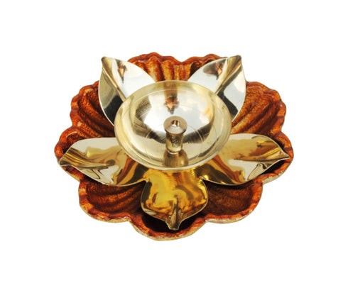 Brass Table Oil Lamp Brass Deepak 0.11kg