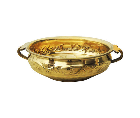 Brass Urli With Handwork 0.465Kg