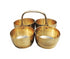 Brass Chokta Small 4 Bowl Combined 0.135kg