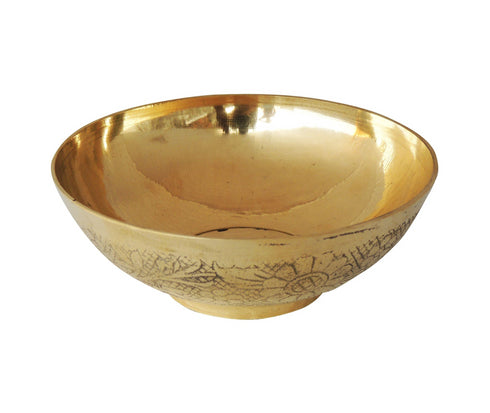 Brass Bowl Katora Embose Medium 0.085Kg