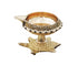 Brass Oil Lamp Deepak On Tortoise 0.135kg