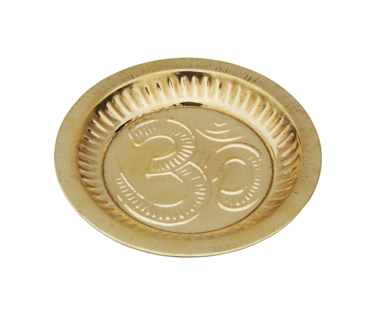 Brass Plate For Pooja 0.02kg PUSHMYCART