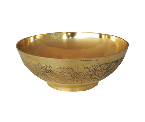 Brass Bowl Katora Embose Medium 0.085Kg