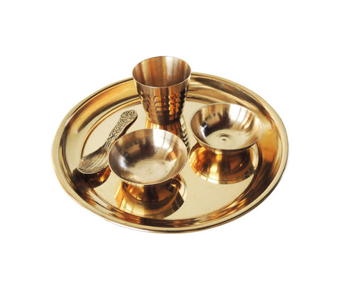 Brass Laddu Gopal Thali Set 0.07Kg
