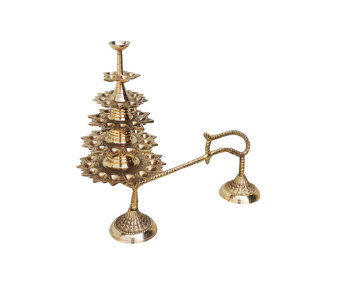 Brass Ganga Arti 51 Bati Small 1.73Kg