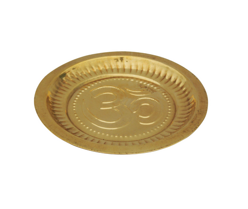 Brass Plate For Pooja 0.04kg
