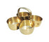 Brass Chokta Small 4 Bowl Combined 0.1kg