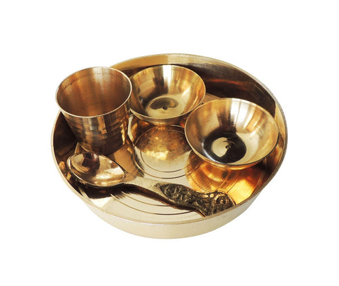 Brass Laddu Gopal Thali Set 0.14Kg
