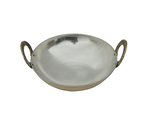 Brass Kadai With Kalai Work 1.21kg