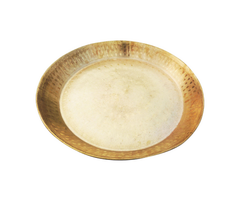 Brass Parat Gahari Deep Thali 1.46Kg