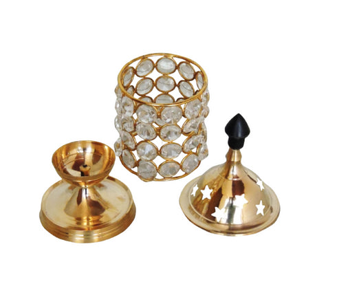 Brass Table Oil Lamp Deep Jyoti 0.39Kg