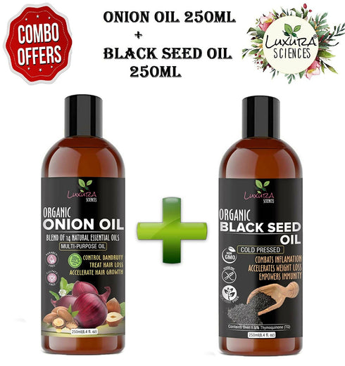 Luxura Sciences Onion Oil and Black Seed Oil