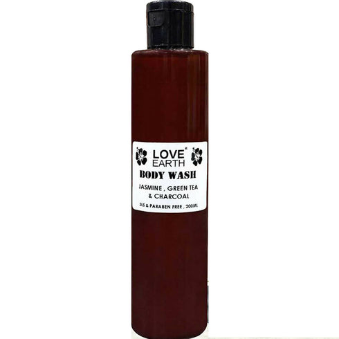 Love Earth Body Wash Jasmine | Green Tea and Charcoal