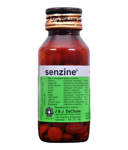 J & J Dechane Ayurvedic Senzine Tablets