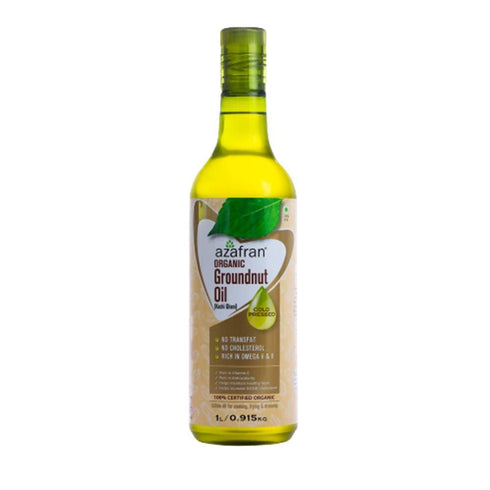 Azafran Organic Groundnut Oil Cold Pressed