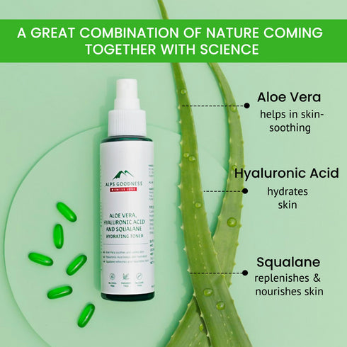 Alps Goodness Aloe Vera Squalane and Hyaluronic Acid Hydrating Toner