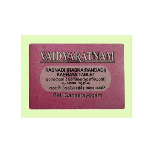 Vaidyaratnam Rasnadi |RasnaiRandadi Kashaya Gulika