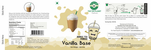 The Tea Planet Vanilla Base Bubble Tea Premix