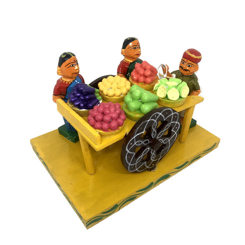 Vegetable Cart on Wheels Kondapalli Toys