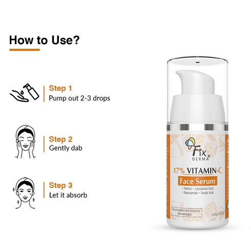 Fixderma Skincare Vitamin C Face Serum For Bright Skin