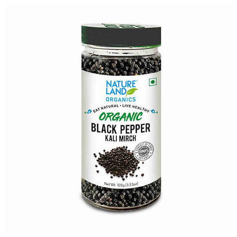 Nature Land Organics Black Pepper |kali Mirch