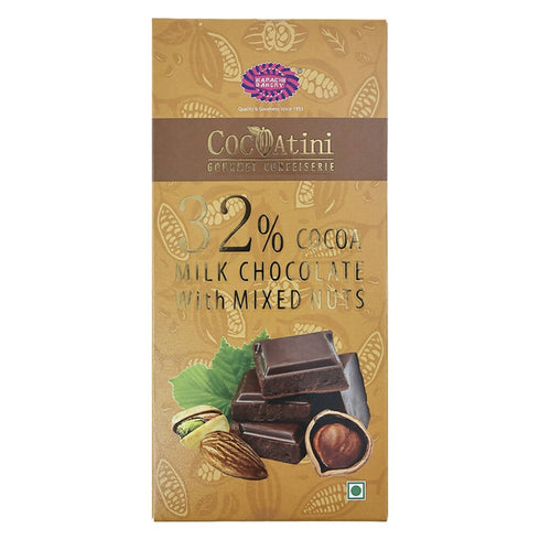 Cocoatini 32% Cocoa Milk Chocolate With Mixed Nuts