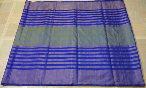 Center Butta With Blue Lines Saree