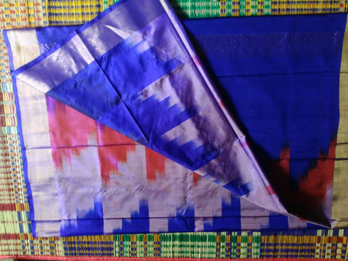 Ikkat Saree With Violet Color