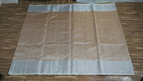 White Tissue Big Border Saree