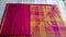 Soundarya Pink Mustered Checks Saree