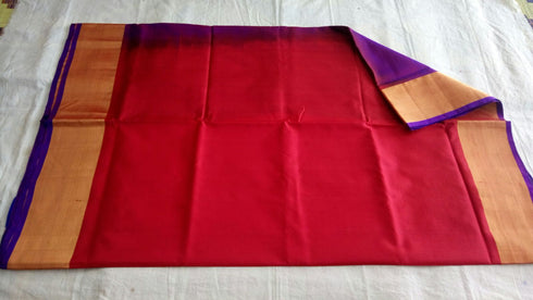 Red Color Saree With Big Border