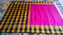Pink Color Saree With Checks Border