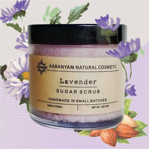 Aaranyam Lavender Sugar Scrub For Face and Body